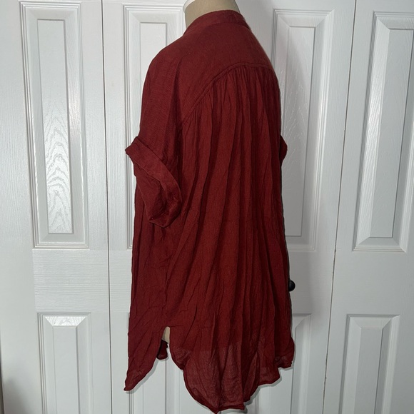 Silence + noise button up flowy shirt 🧡 - Picture 11 of 14